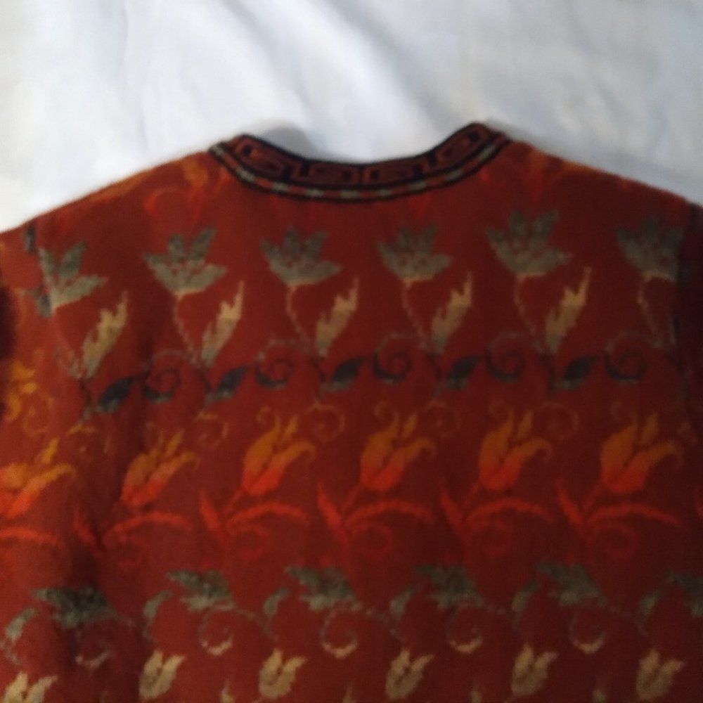 VTG Nomadic Traders Wool Floral Pattern Sweater - Picture 5 of 6